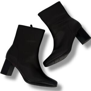 NEW Aerosoles Miley Brown Mid Calf Boots Size 8.5W Wide Fitted Tailored Luxury